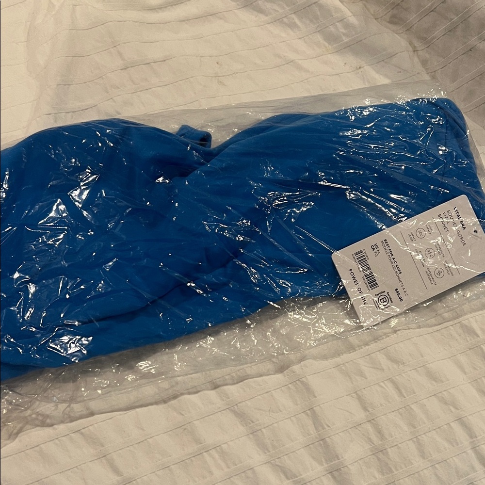 Blue Athleta Vital Bra